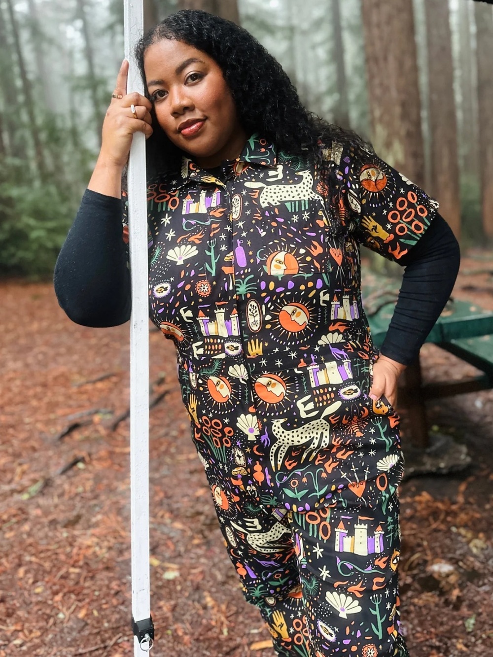 Nooworks Coveralls Tarot Garden Size 2X Jumpsuit Twill Short Sleeve